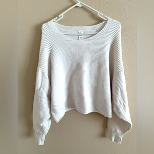 Offline by Aerie Oversized‎ Ribbed Cropped  Long Sleeve Top Shirt size XS